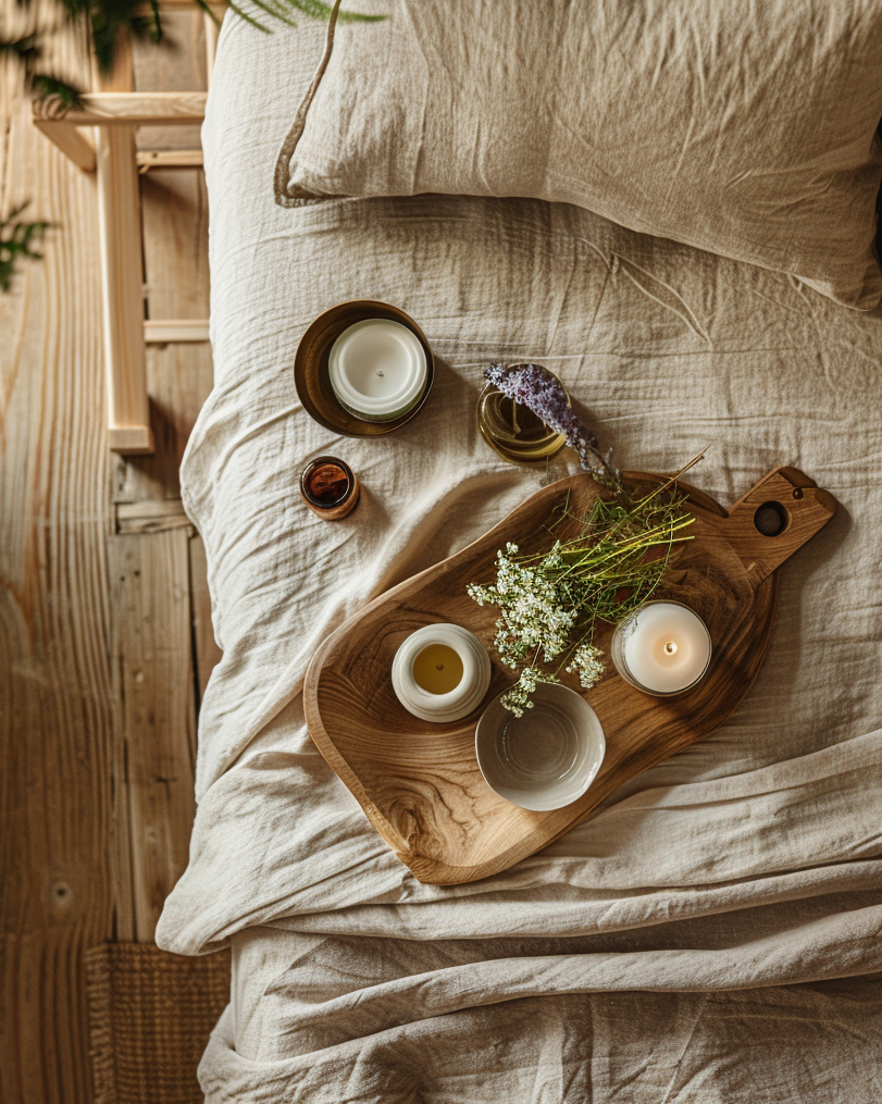 Kinesiologie Balance für Körper - Massageliege mit entspannendem Flair