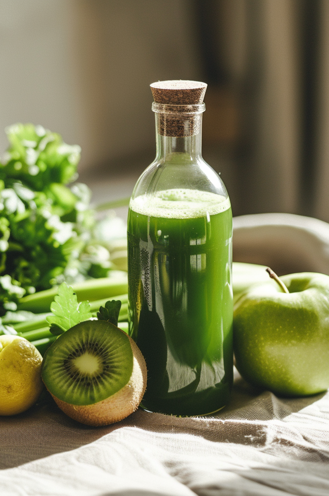 Saftfasten - Grüner Saft mit Gemüse - Fasten ist mehr